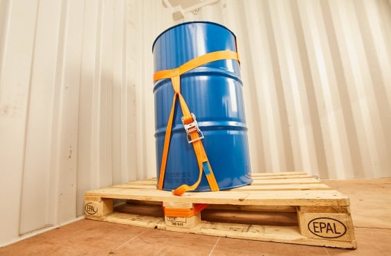 Lashing barrel securing: secure steel beaded barrel | Rothschenk