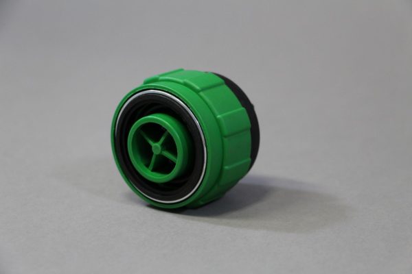 Adapter SMART Valve Quick Connect plastic in green-black.