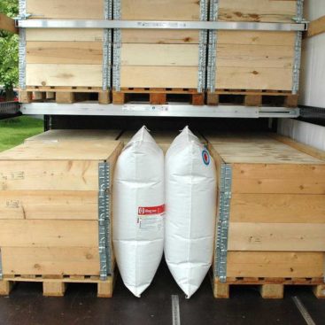 Staupolster für große Staulücken für die Ladungssicherung im Container | Doppelkammer | Ladungssicherungsprodukt Rothschenk