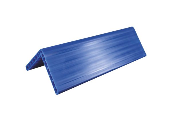 Plastic edge protection angle | cover_blue_edge_protection_angle_hollow_chamber_Rothschenk