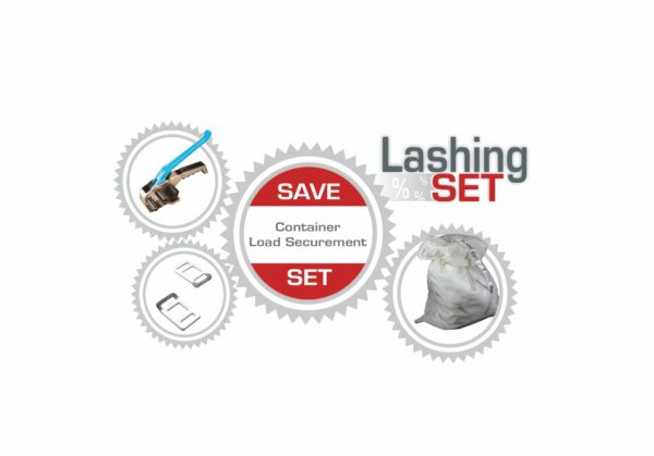 White Lash Set - Gurtband Sackware - Gurtschnalle - Haspelspanner
