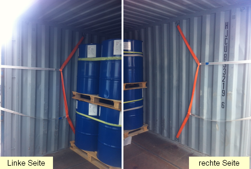 Ladungssicherung Container