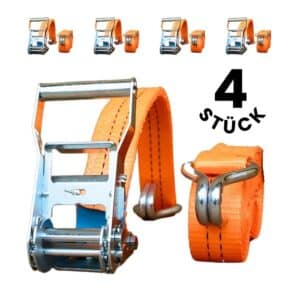 orangener Zurrgurt zweiteilig